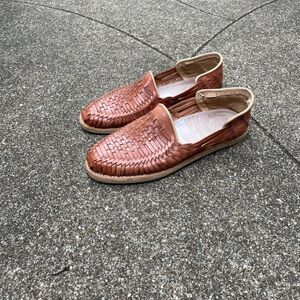Men’s authentic hand made Huarache Sandal slip ons from Mexico